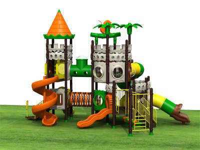 Los niños del castillo de la serie de juegos de plástico al aire libre TQ-CB121